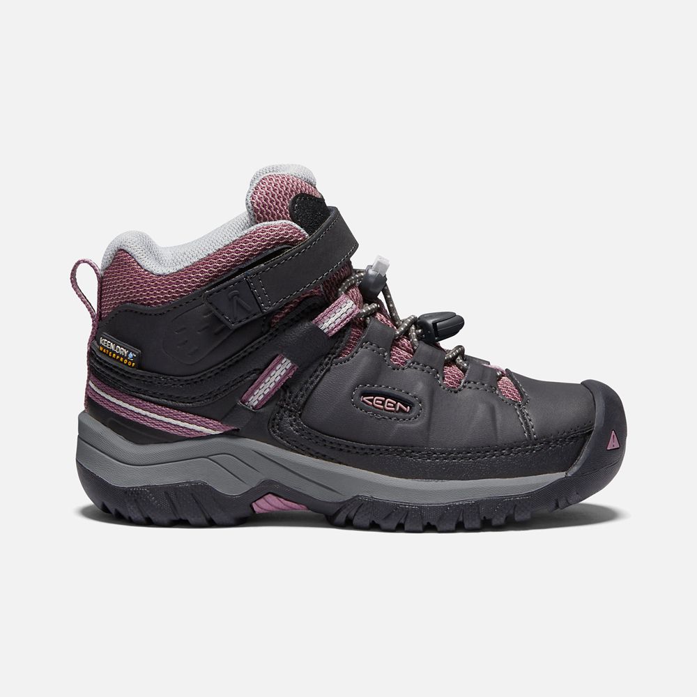 Keen Outdoor Bot Çocuk Siyah/Pembe - Targhee Waterproof - Türkiye IBQK34028